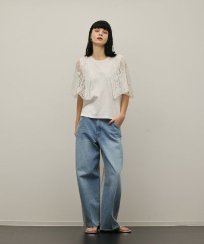 レースフレアカットトップ