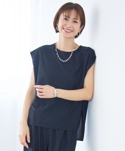 【17号サイズまで展開・WEB先行販売】ストレッチアムンゼンフレンチスリーブ カ