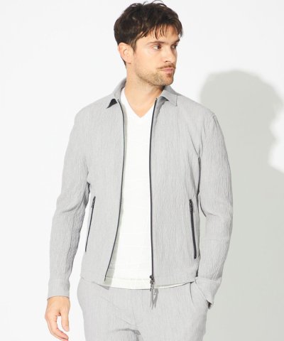 【PRIMA COLLECTION】ワッシャーストレッチブルゾン