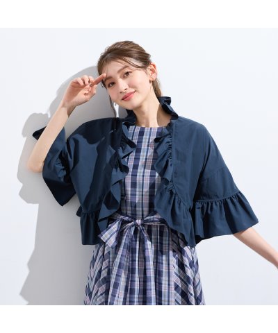 ローズティアラ RoseTiara 【接触冷感/UVカット/遮熱】ラッフルボレロ