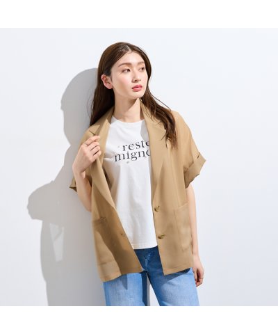 ローズティアラ RoseTiara 【接触冷感/防シワ】オーガンジーオーバージャ