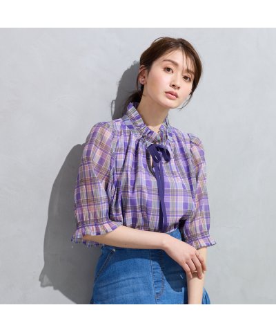 ローズティアラ RoseTiara 【セットアップ対応】マドラスチェック風プリン