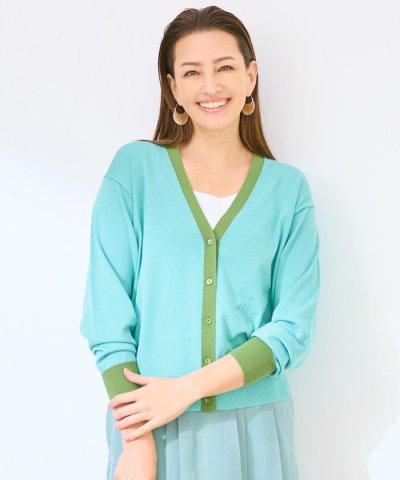 【カタログ掲載】カラーブロック カーディガン