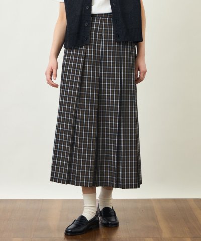 GREY LABEL ボイルチェックタックスカート