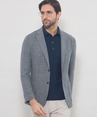 【BREASY JACKET】LENO CLOTH グレンチェックジャケット