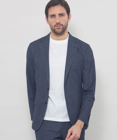 【BREASY JACKET】トリコットプリントセットアップジャケット