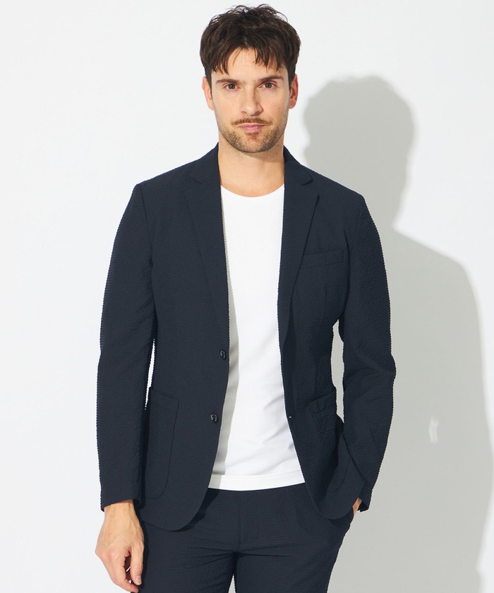 セットアップ対応】シアサッカージャケット(508781516)｜HANKYU MEN'S