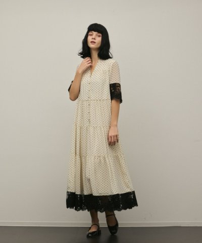 カフタンシフォンワンピース