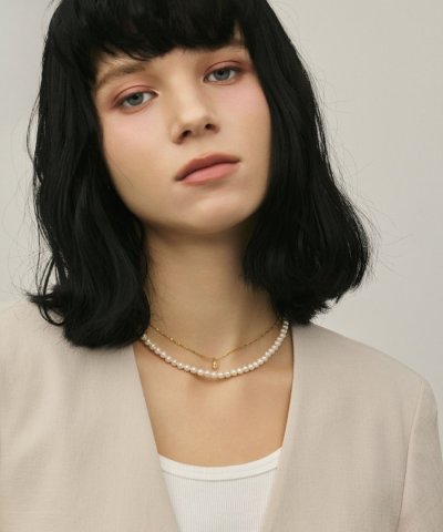 パール2連ネックレス