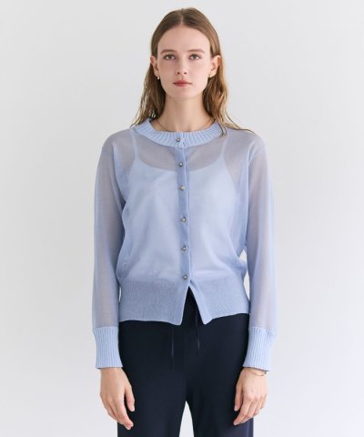 PYRRHOT / シアーコンビ リブカーディガン