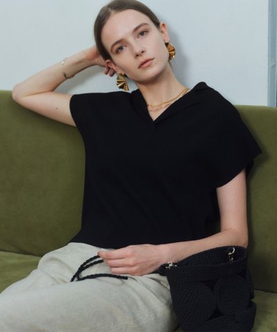 NADIA / ストレッチ スキッパーニット