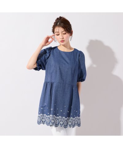 ローズティアラ RoseTiara スカラ刺繍チュニック