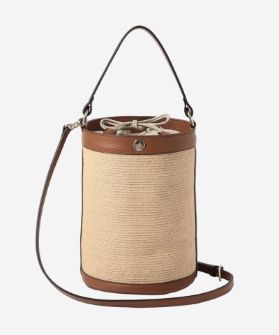 【eclat5月号掲載】ラフィアブレードバケットバッグ