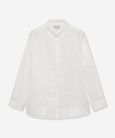 リネンストレッチブラウス