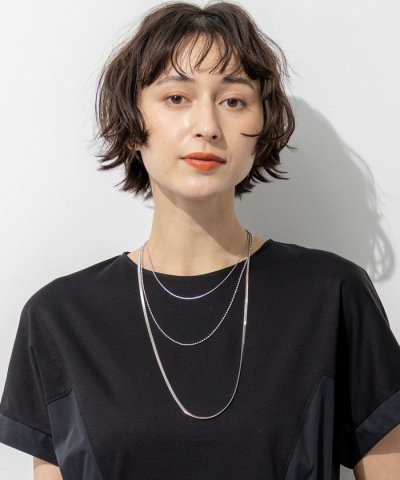 【WEB&一部店舗限定】ミックスチェーン 3連 ネックレス