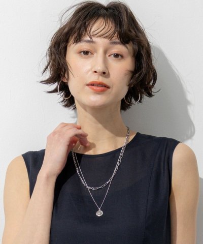 【WEB&一部店舗限定】アシンメトリーチェーンコイン ネックレス