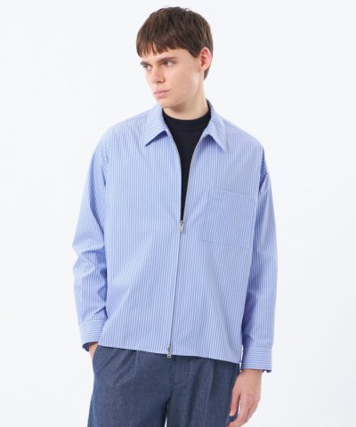 【WEEKENDER】 オーバーシャツハリントン ストライプ/ダンガリー