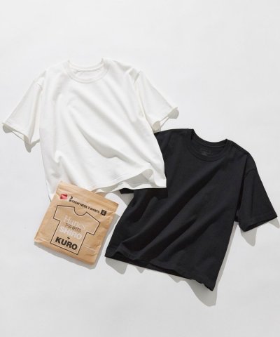 【Hanes(R)×23区】SHIRO/KURO 2PACKS クルーネック T