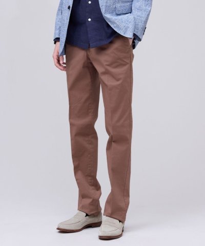 【ストレッチ】オックスガーメントダイ ステムテーパード パンツ