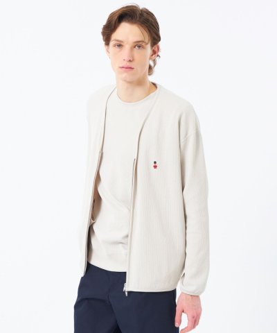 BUCKINGHAM BEAR ミリタリーワッフル カーディガン