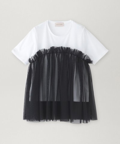 【EPOCA STORIA】チュールコンビカットソー《WEB＆EPOCA THE