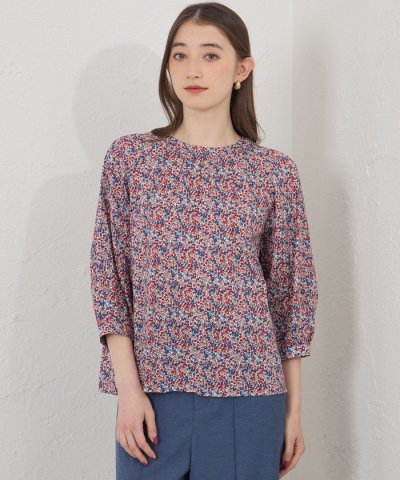 【LIBERTY】【AMACA Marche】プルオーバーブラウス