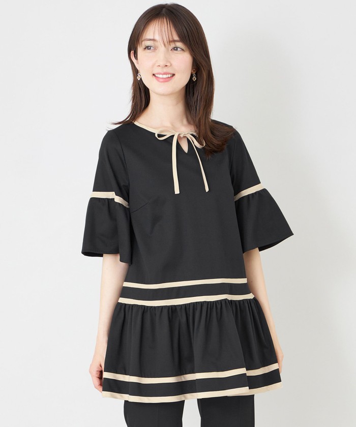 トゥー ビー シック TO BE CHIC バイカラーカットソー チュニック