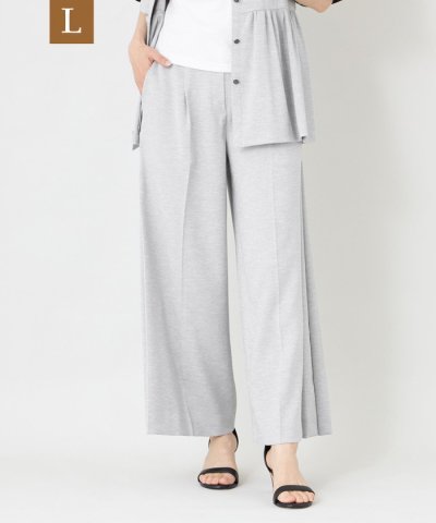 【L】サマーコンフォート タックワイドパンツ