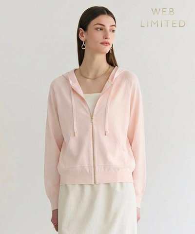 MONSTERA / ストレッチ フーデットニット