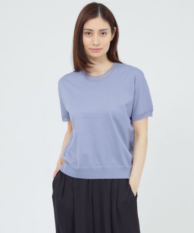 【WEB・一部店舗限定】【ウォッシャブル】シアーニット　プルオーバー