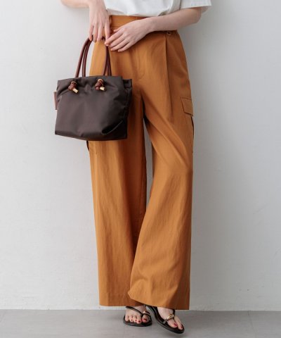 【見上愛さん着用】コットンスラブポプリン カーゴパンツ