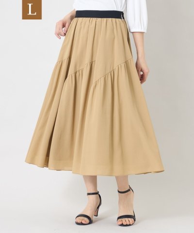 【L】ヴェールパネル スカート