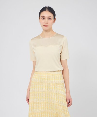 サテンコンビニット プルオーバー