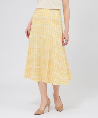 シアーライトツイード フレアスカート