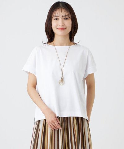 【ウォッシャブル】コットンスムースカットソー