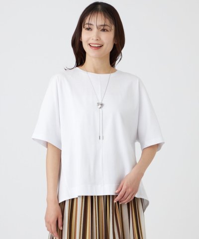 【ウォッシャブル】コットンスムースカットソー