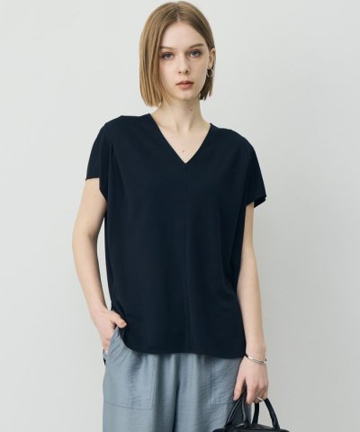 スパンプラチナム Vネックカットソー