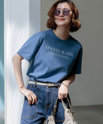 LE SOLEIL SE LEVE ロゴ Tシャツ