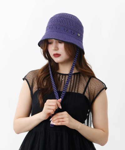 アナスイ ANNA SUI 【 ANNA SUI 】ハートジャカードボンネットハ