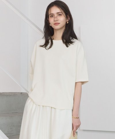 【SLOW/一部店舗限定】ライトダンボール ドルマンスリーブ カットソー