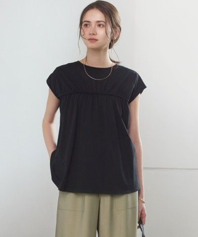 【SLOW/一部店舗限定】シャーリングデザイン 2WAY カットソー