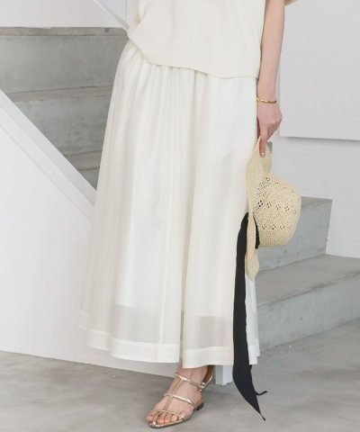 【SLOW/一部店舗限定】エアリーフレア スカート