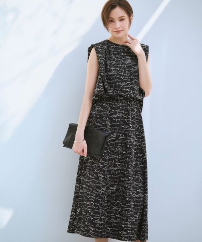 【30th ANNIVERSARY】5cityプリント ノースリーブワンピース