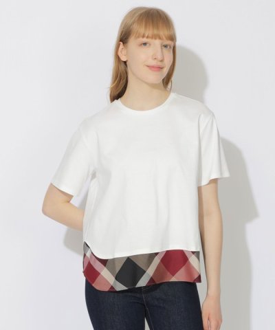 【WEB限定】ヘムチェックTシャツ