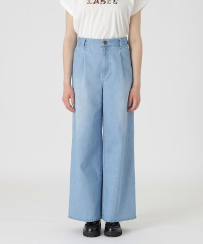 【BLUE LABEL DENIM】【接触冷感】ワイドパンツ