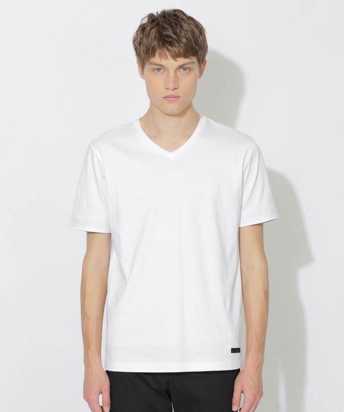 WEB限定】マーセライズVネックTシャツ(508773316)｜HANKYU MEN'S