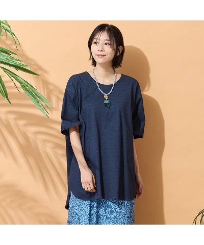 ピサーノ PISANO 【手洗いOK・接触冷感・吸水速乾・遮熱】ラウンドヘムチュ