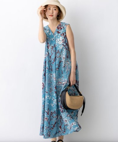 【先行予約】Ericaランダムペイズリープリント ワンピース