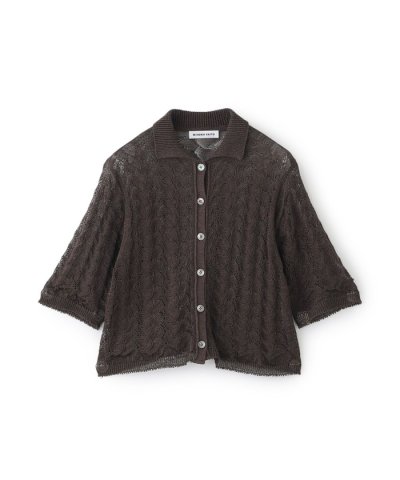 【MIHOKO SAITO】襟付きカーディガン《WEB＆EPOCA THE SH