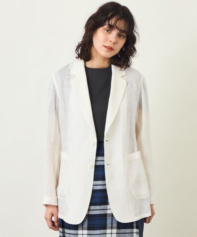 GREY LABEL リネンメッシュシアージャケット